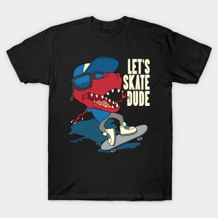 Red Dino Skate T-Shirt